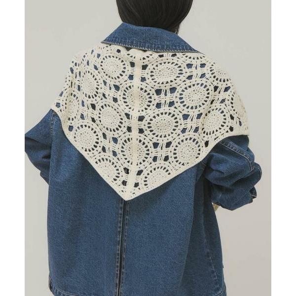 KBF / ケービーエフ トライアングルクロシェスカーフ