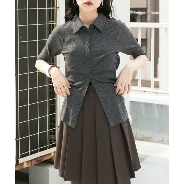 KBF / ケービーエフ ジャガードポロカーディガン