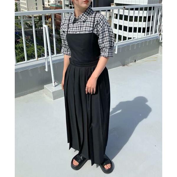 KBF / ケービーエフ プリーツキャミワンピース