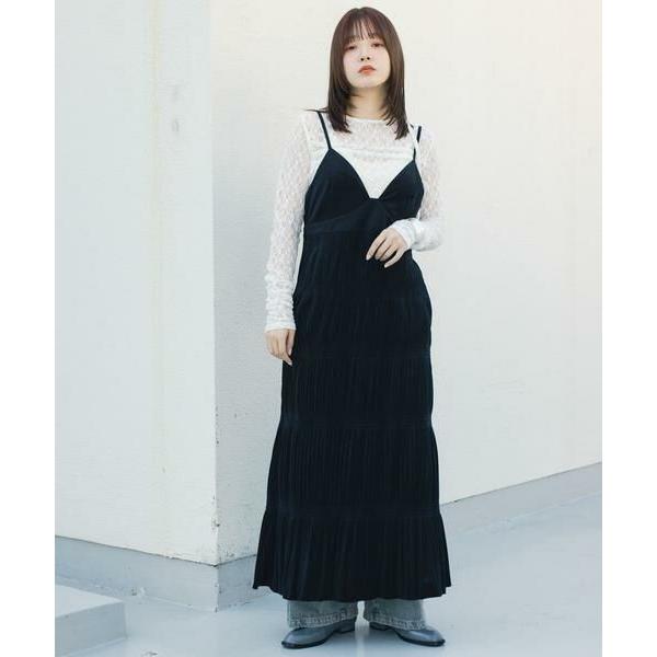 KBF / ケービーエフ マジョリカプリーツキャミワンピース