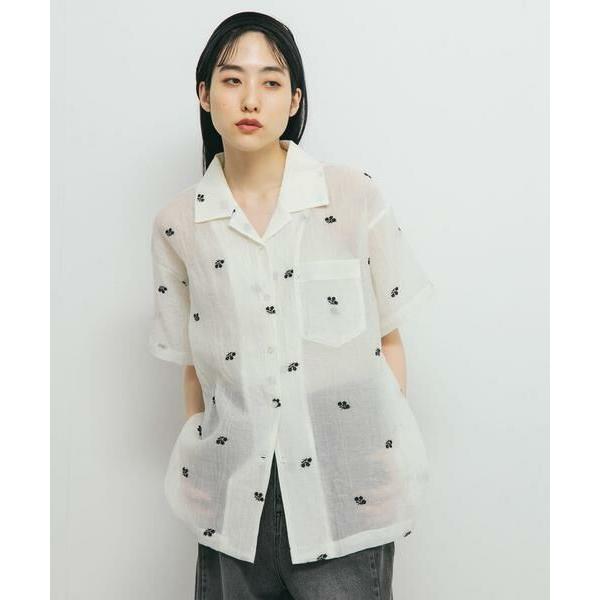 KBF / ケービーエフ エンブロイダリーシアーシャツ