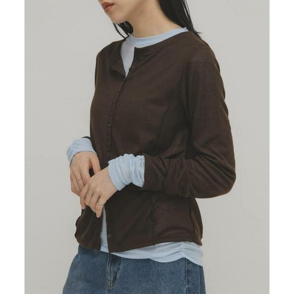 KBF / ケービーエフ バイカラーレイヤードカットソー