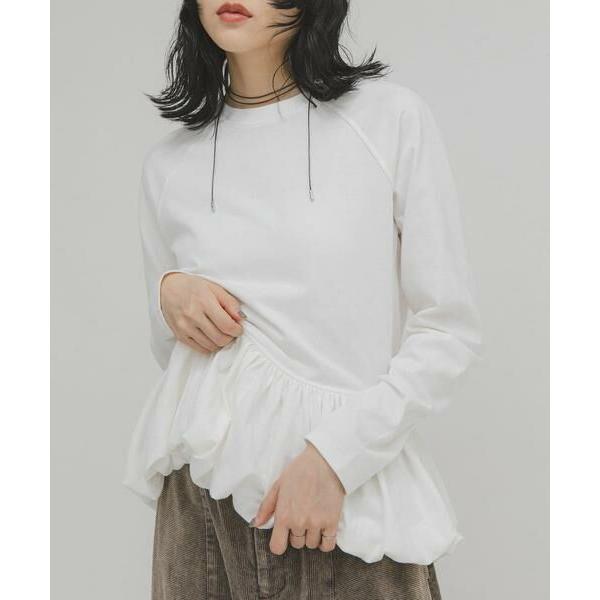 KBF / ケービーエフ ピーチスキンバブルヘムトップス