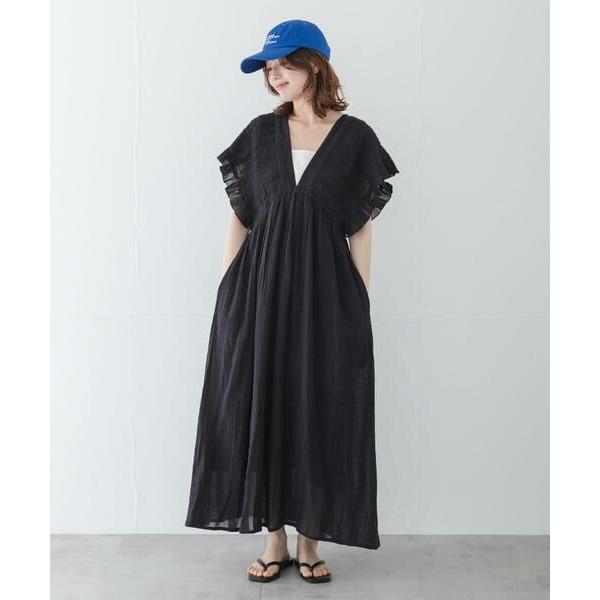 Sonny Label / サニーレーベル 楊柳ドビーシャーリングワンピース