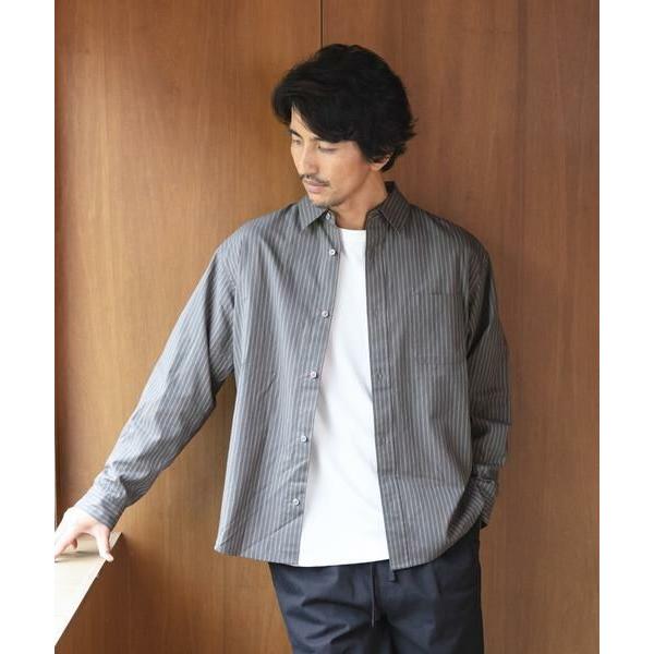 Sonny Label / サニーレーベル ストライプレギュラーカラーシャツ