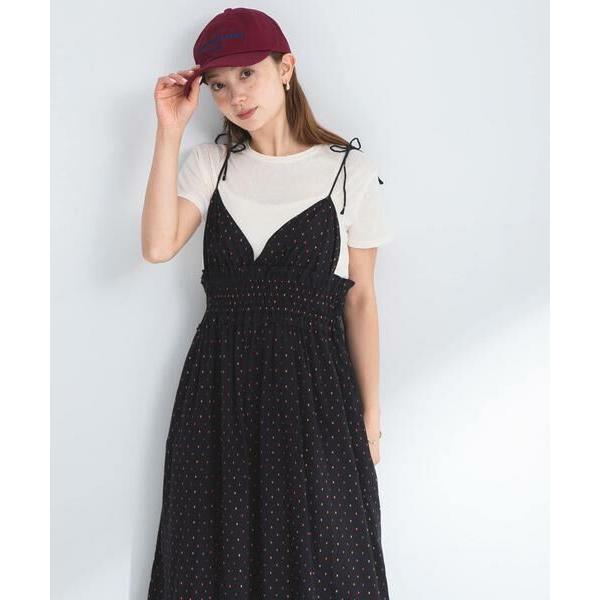 Sonny Label / サニーレーベル コットンドビーシャーリングキャミワンピース