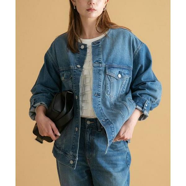 Sonny Label / サニーレーベル ノーカラーオーバーサイズGジャン