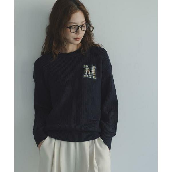 Sonny Label / サニーレーベル ハリスツイードモチーフ付きニット