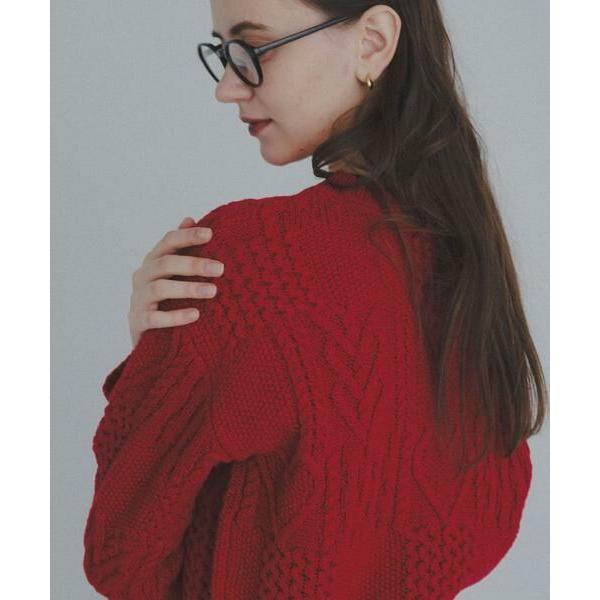 Sonny Label / サニーレーベル パッチワークハートケーブルニット