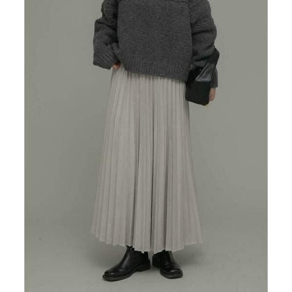 Sonny Label / サニーレーベル フェイクスウェードプリーツスカート