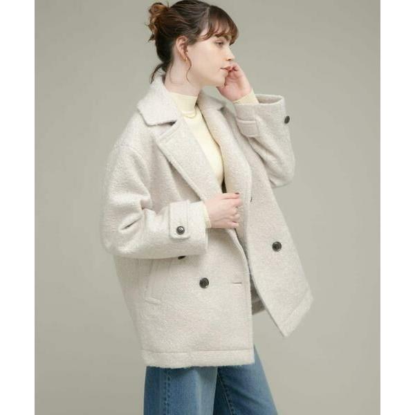 Sonny Label / サニーレーベル ウールライクカーリーシャギーコクーンコート