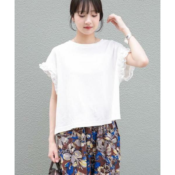 URBAN RESEARCH ITEMS / アーバンリサーチ アイテムズ ドッキングフリルTシャツ