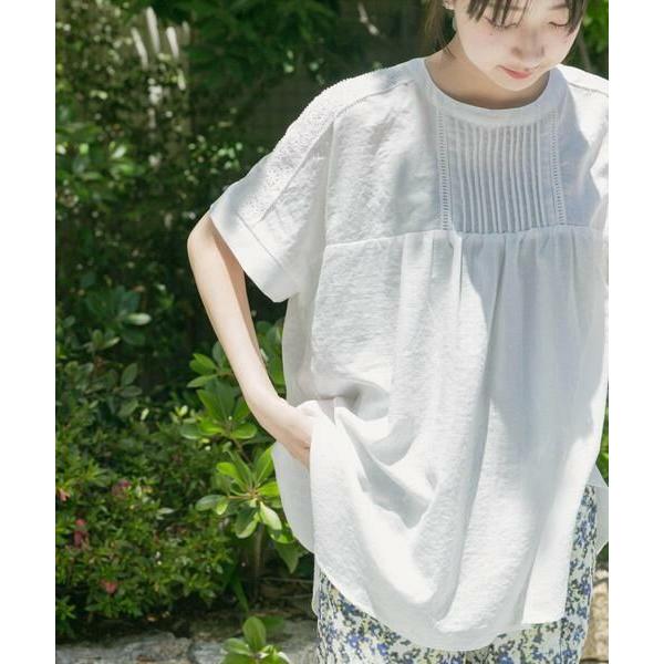URBAN RESEARCH ITEMS / アーバンリサーチ アイテムズ ピンタックレースブラウス