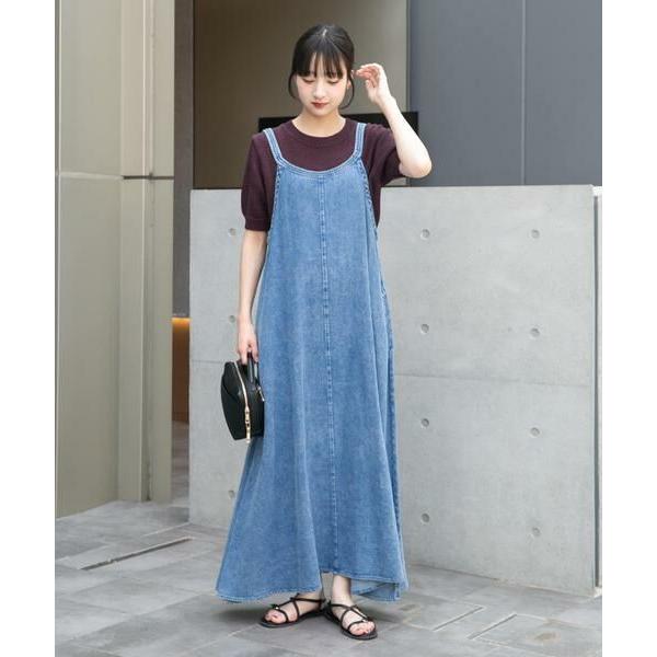 URBAN RESEARCH ITEMS / アーバンリサーチ アイテムズ 綿麻デニムキャミワンピー...