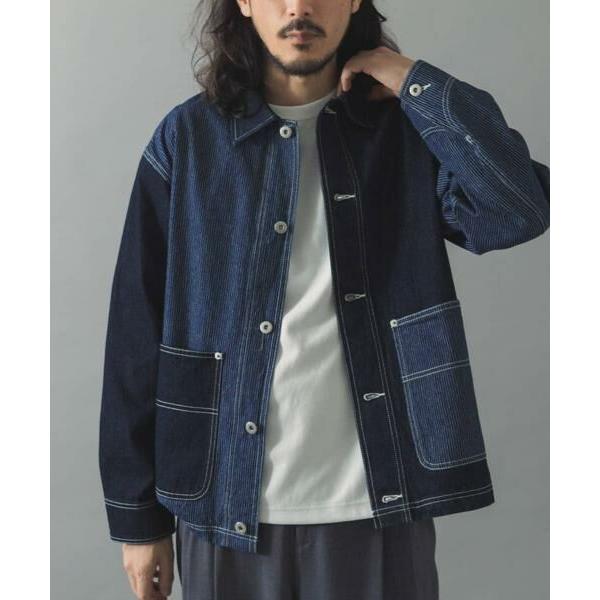 URBAN RESEARCH ITEMS / アーバンリサーチ アイテムズ ヒッコリー×デニム切替 ...