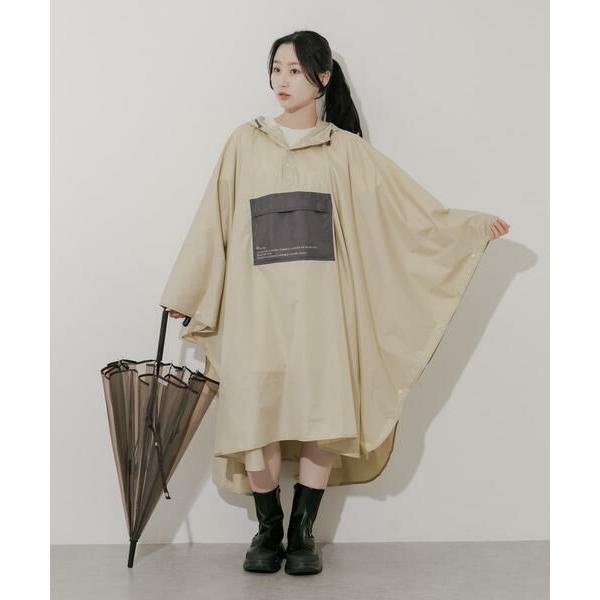 SMELLY / スメリー Wpc.　ユニセックス バイカラーパッカブルポンチョ