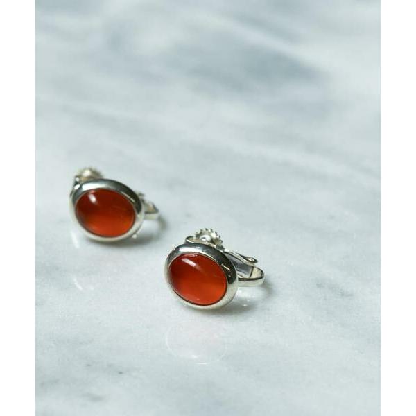 SMELLY / スメリー SMELLY so’　carnelian oval earring