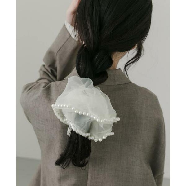 SMELLY / スメリー パールシフォンボリュームシュシュ