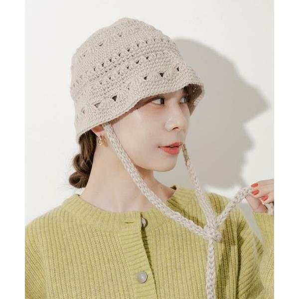 SMELLY / スメリー クロシェニットハット