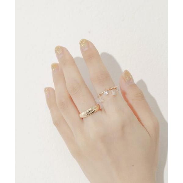 SMELLY / スメリー ビジューチェーン2セットリング