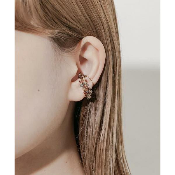 SMELLY / スメリー ガラスビーズイヤカフ