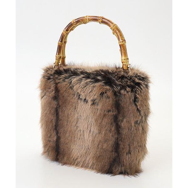 MG SABLE / エムジーセーブル エコファーバンブーハンドルバッグ