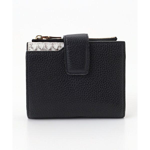 RIAMASA / リアマッサ 牛革/パイソン折財布