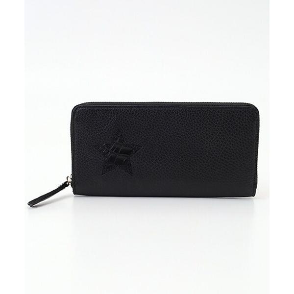 RIAMASA / リアマッサ 牛革/クロコスターラウンド財布