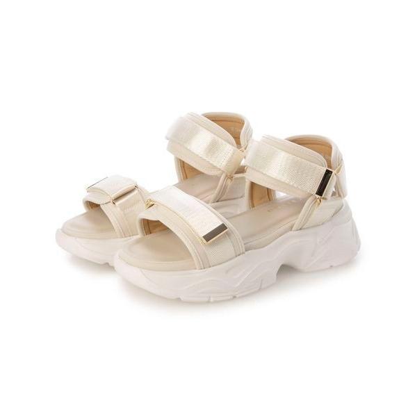 carino / カリーノ 厚底ダブルベルトスポーツサンダル