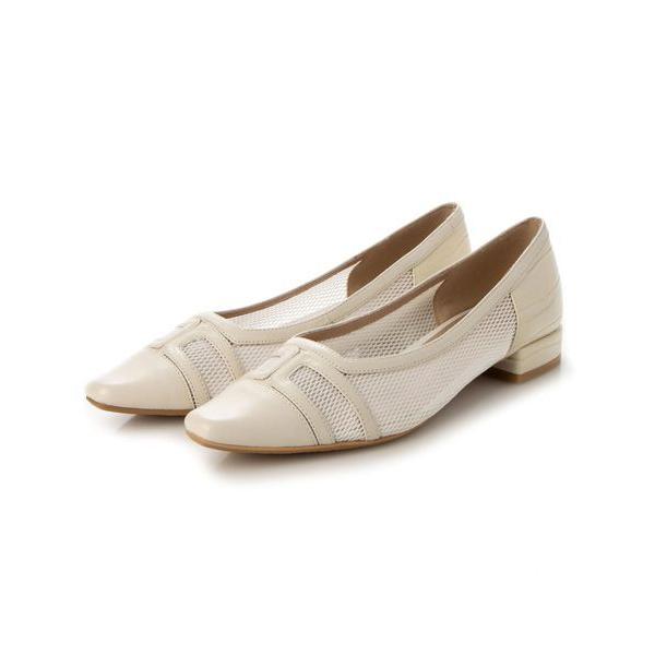 carino / カリーノ チュールスクエアフラットパンプス