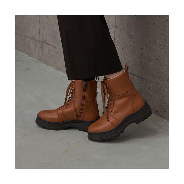 carino / カリーノ 厚底レースアップブーツ