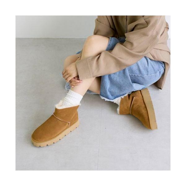 carino / カリーノ 本革ムートンショートブーツ