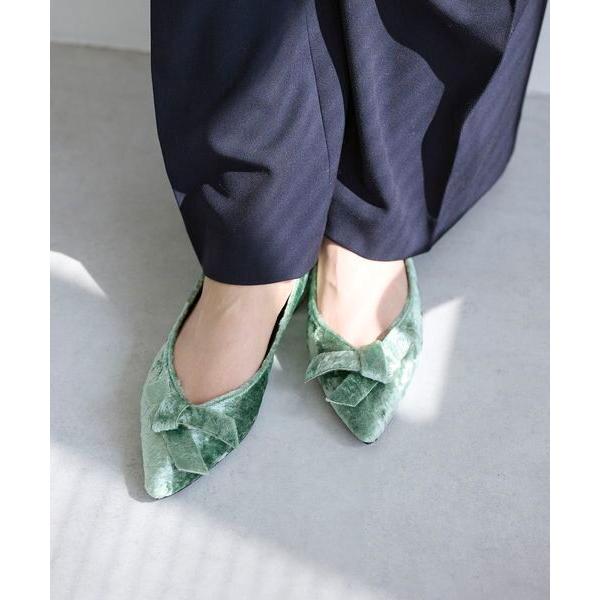 carino / カリーノ ベルベットリボンパンプス