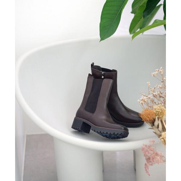 MODE KAORI / モードカオリ 【本革】 【撥水 防滑 断熱】トラックソールチェルシーブーツ...