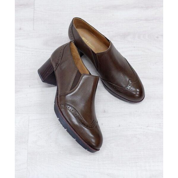 MODE KAORI / モードカオリ 【本革】 ウィングチップサイドゴアブーティ 21514