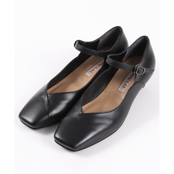 BARCLAY / バークレー 足首ストラップスクエアトゥパンプス