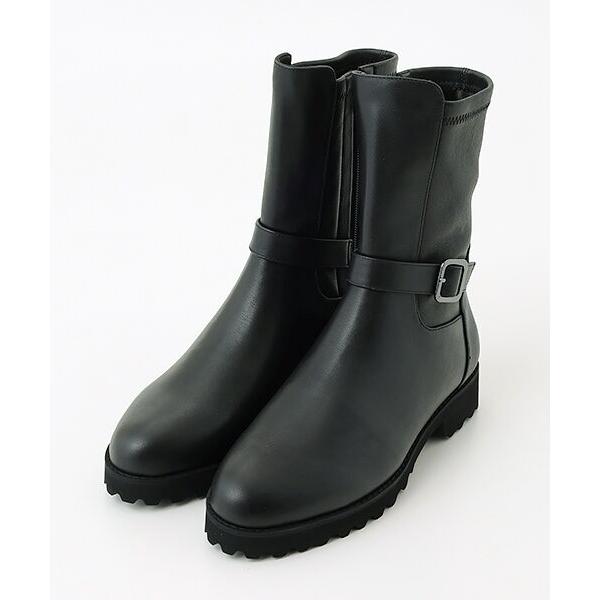 BARCLAY / バークレー エンジニアストレッチレザーショートブーツ