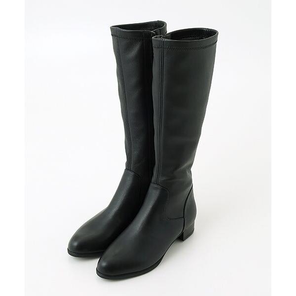 BARCLAY / バークレー ストレッチレザーロングブーツ