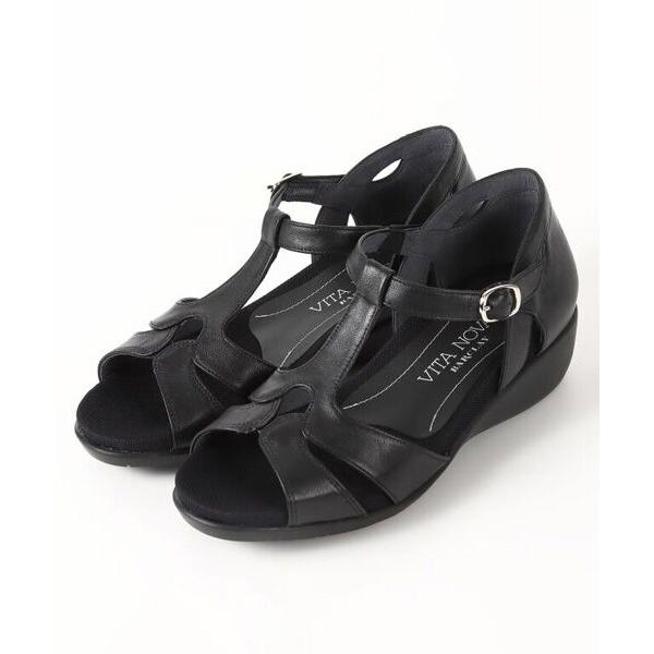 VITA NOVA / ヴィタノーヴァ クッションソフトソール Tストラップサンダル