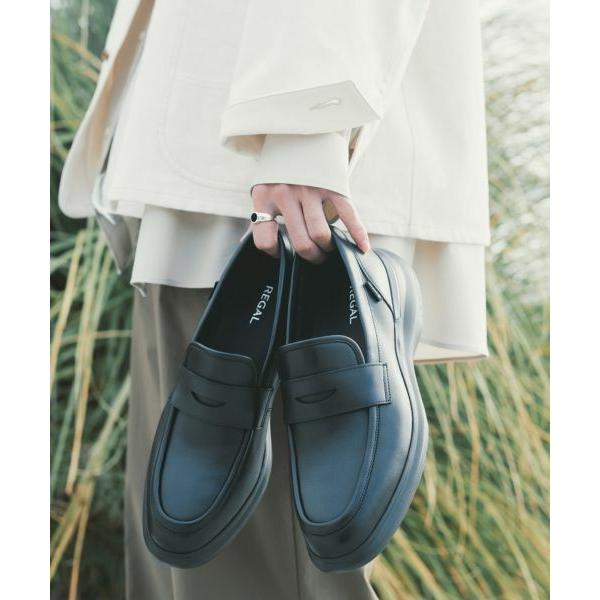 REGAL / リーガル リーガル 72HL ローファー GORE-TEX ブラック カジュアルシュ...