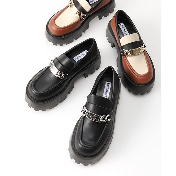 STEVE MADDEN / スティーブ・マデン 厚底チェーンローファー