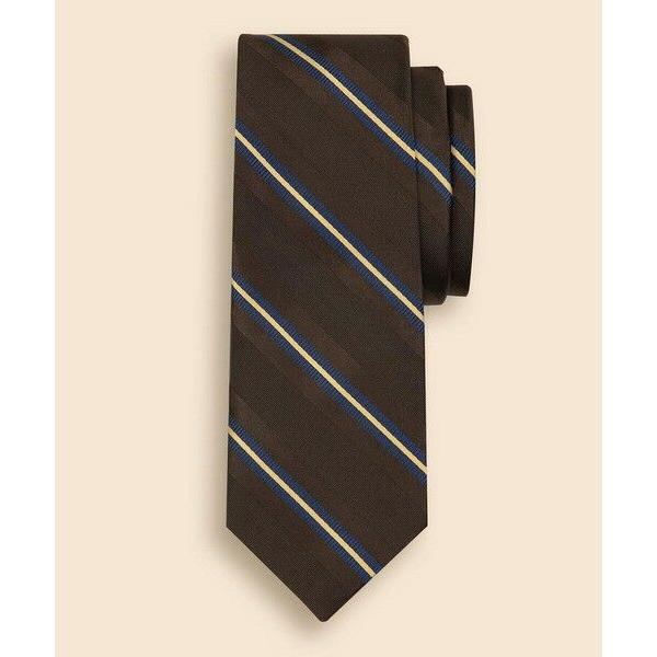 Brooks Brothers / ブルックス ブラザーズ シルク／コットン　サテン　ストライプタイ