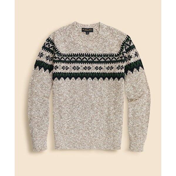 Brooks Brothers / ブルックス ブラザーズ コットン　フェアアイル　クルーネックセー...