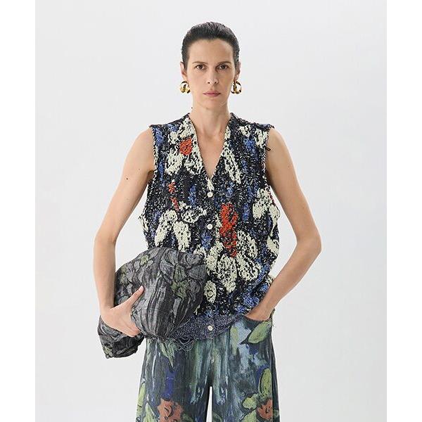 JNBY / ジェーエヌビーワイ Retro Floral Knit Vest / フローラルニット...