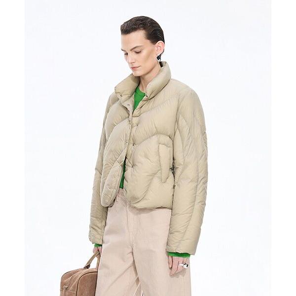 JNBY / ジェーエヌビーワイ Curved Quilted Down Jacket / カーブキ...