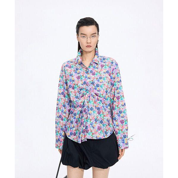 JNBY / ジェーエヌビーワイ Watercolor Tulip Shirt