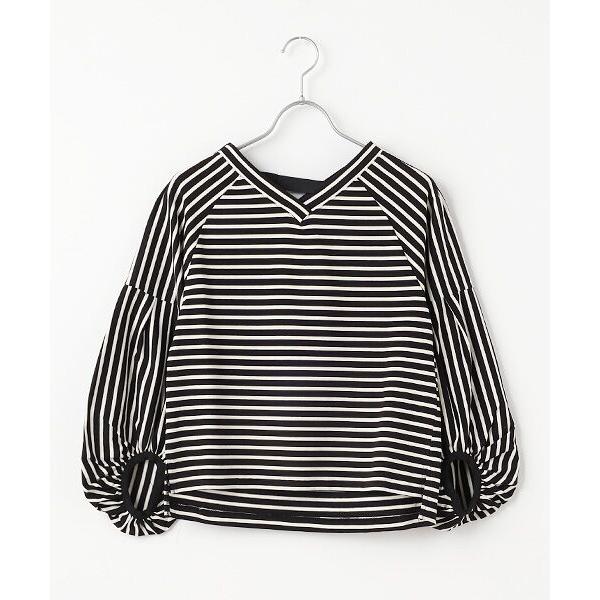 B DONNA / ビドンナ 【日本製】バスク天竺ボーダーカットソー