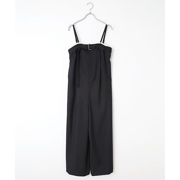 B DONNA / ビドンナ 【日本製】【ストレッチ素材】　キャミワイドサロペット