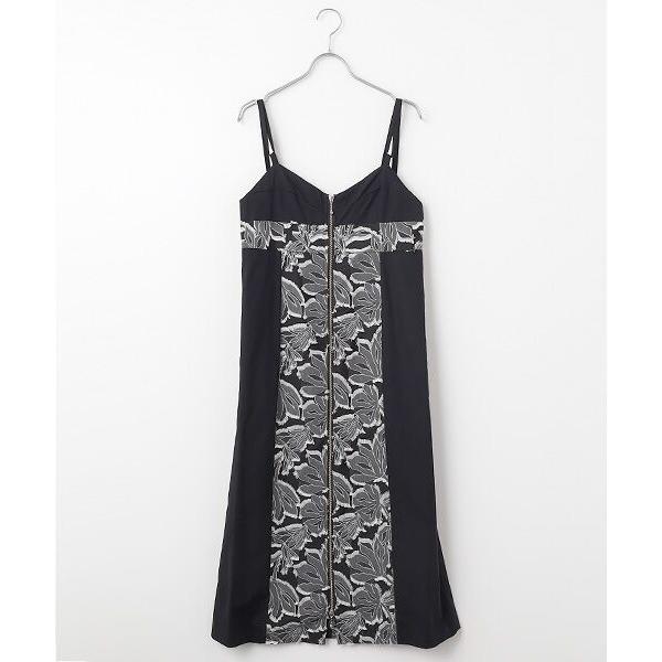 B DONNA / ビドンナ 先染めカットジャカード　キャミワンピース