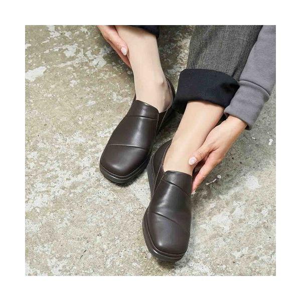 D'ICI / ディッシィ 【高機能】スクエアトゥ切り替えスリッポン